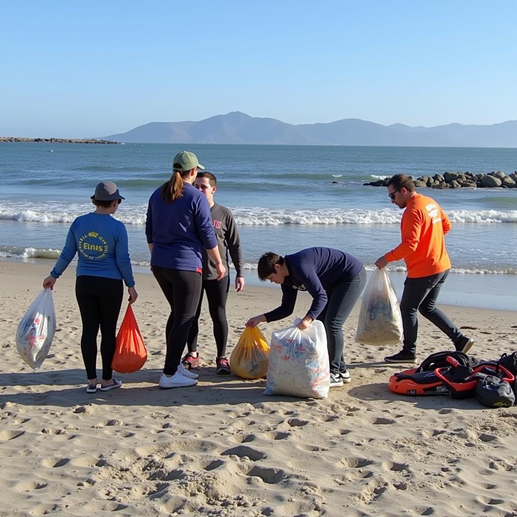 Oceanic Society Volunteers Participate in Beach Cleanup