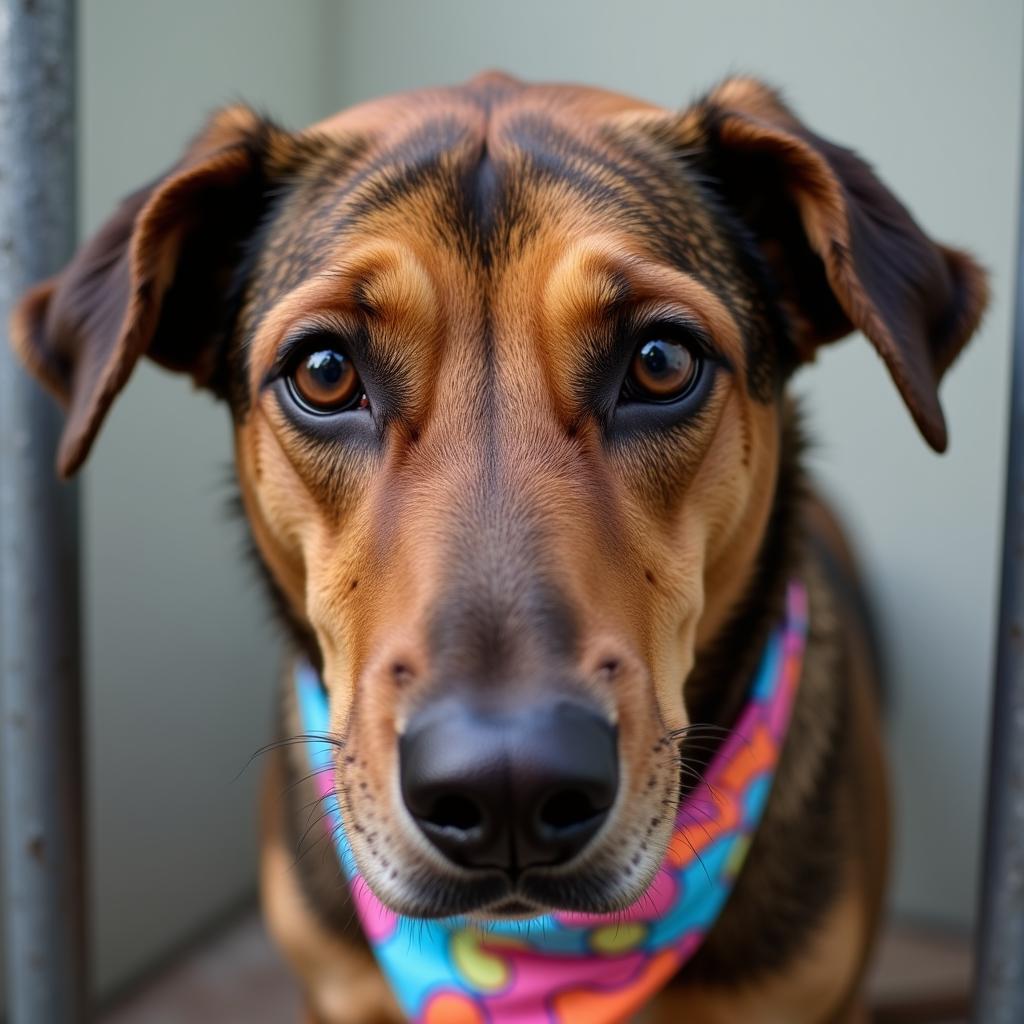 Dog awaiting adoption at the Humane Society of Odessa