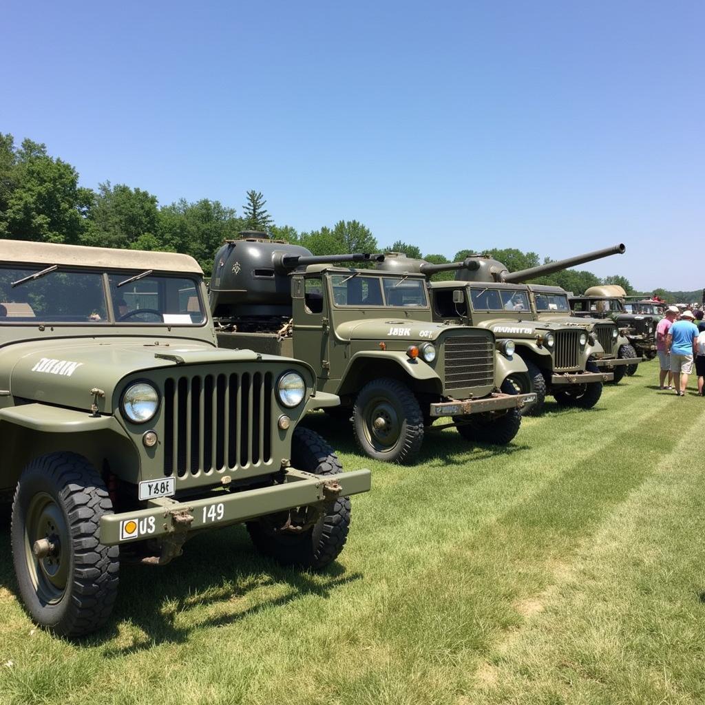 Ohio Valley Military Show Vehicles Display