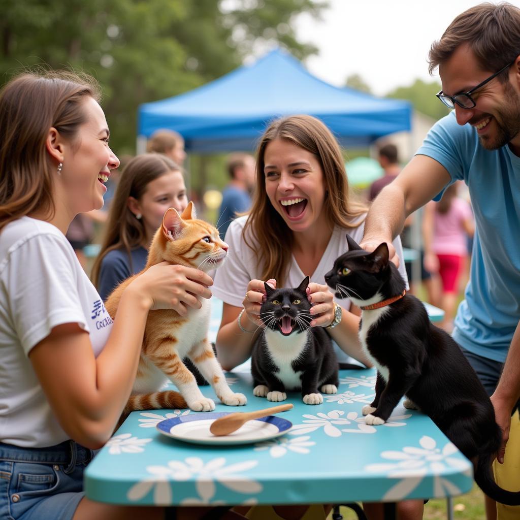 Cat adoption event at the Onslow Humane Society