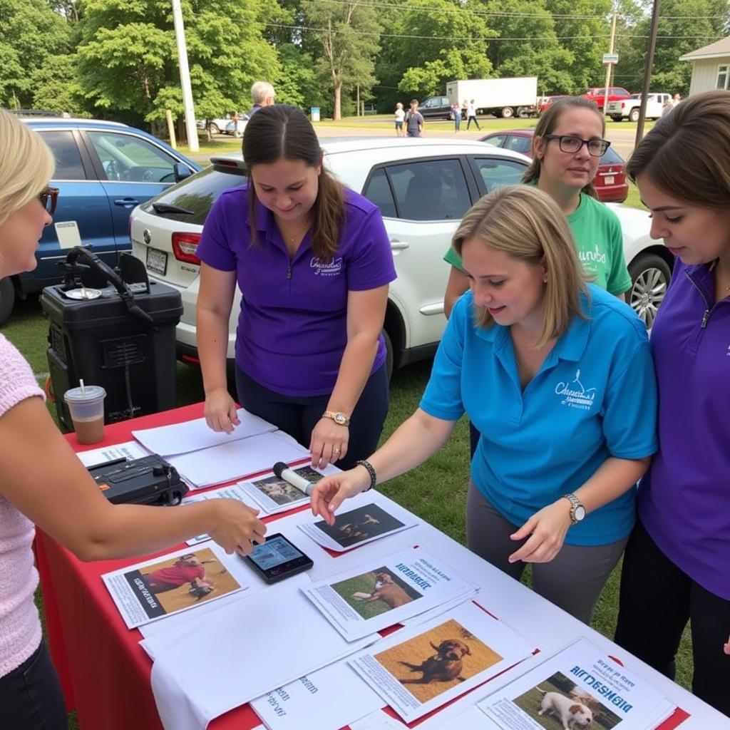 Ossipee Humane Society educating the public at a community event