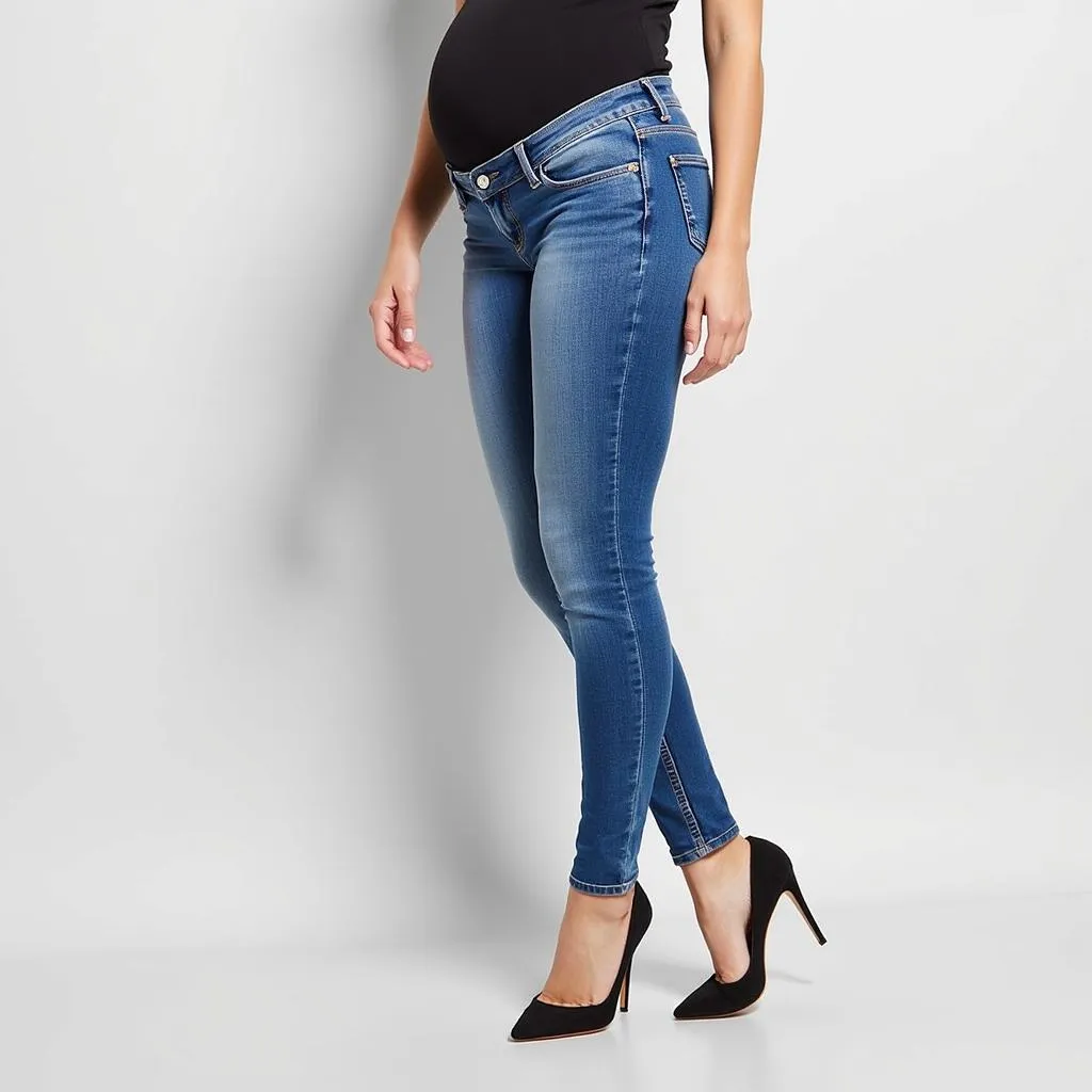 Over-the-Bump Skinny Maternity Jeans