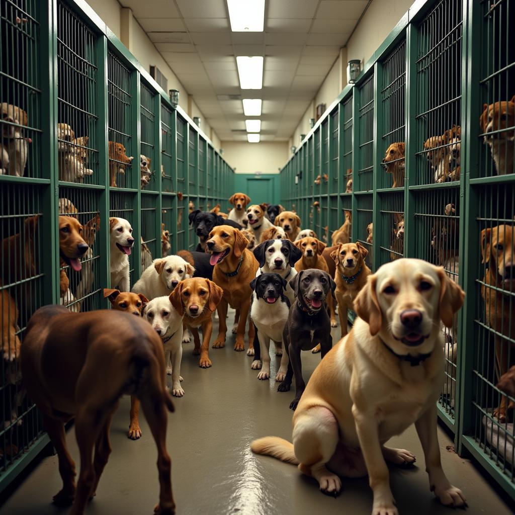 Overcrowded Animal Shelter