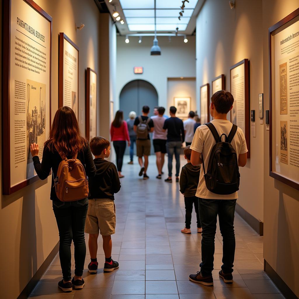 Visitors Exploring History at Palm Springs Historical Society