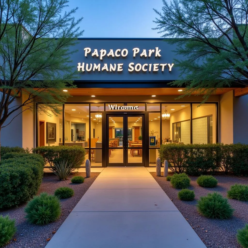 Exterior view of the Papago Park Humane Society building