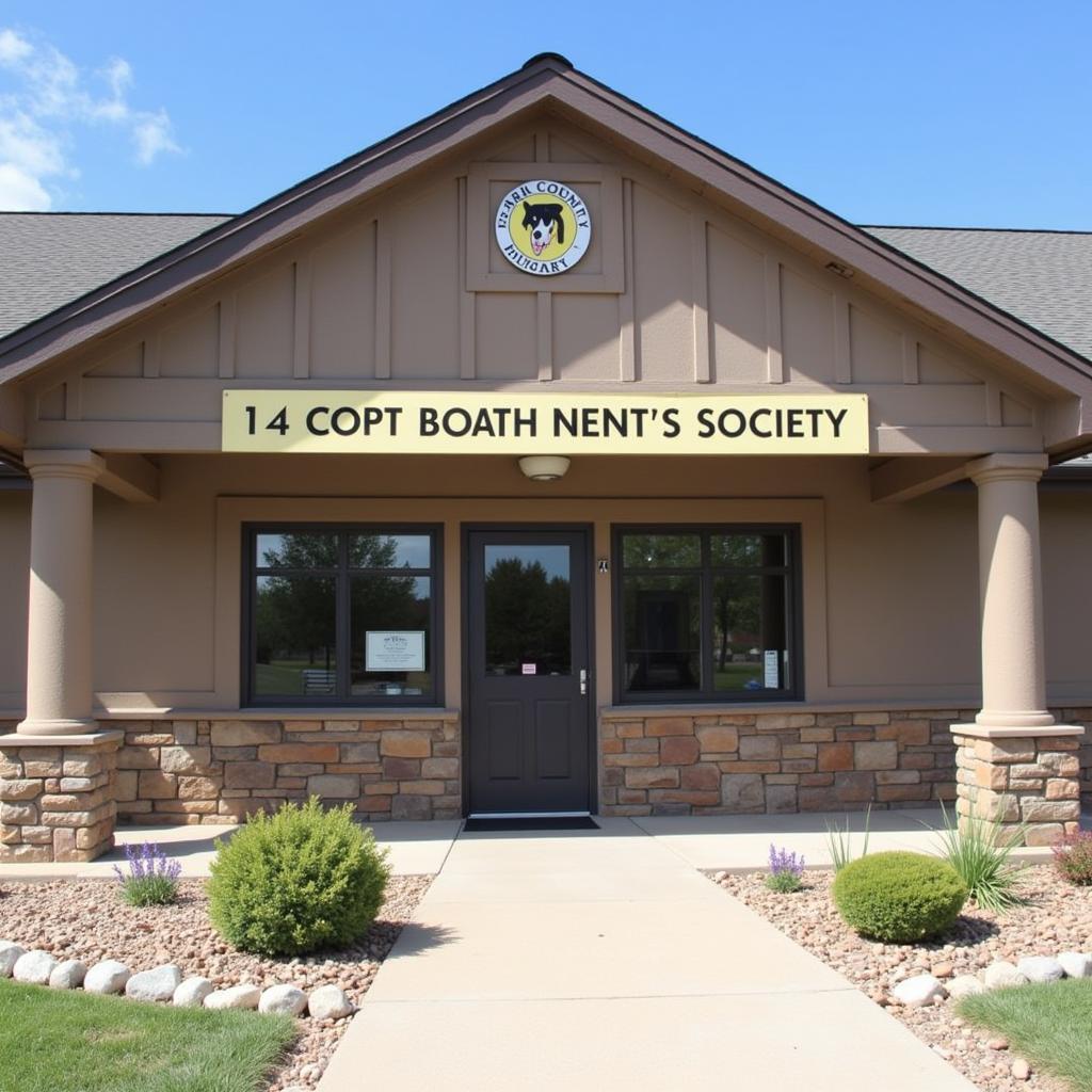 A photo of the Park County Humane Society building.