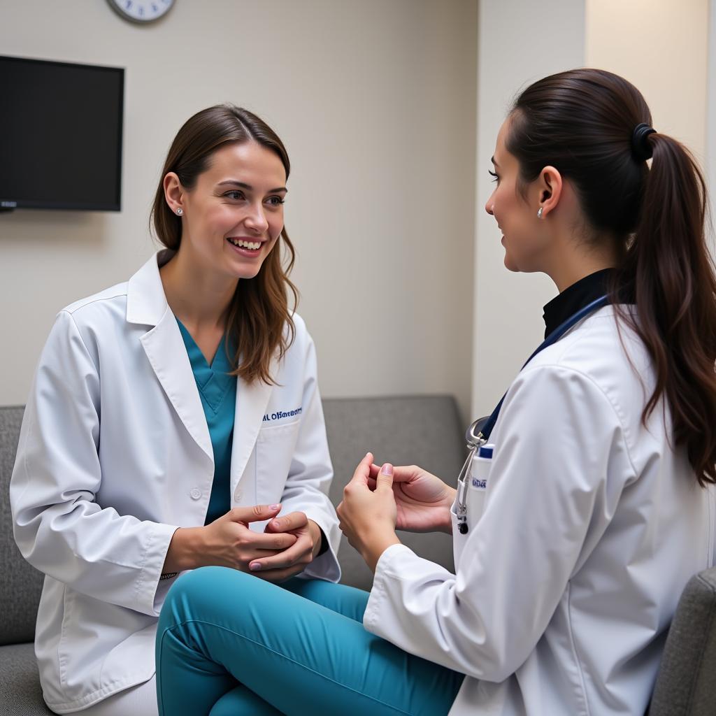 Patient Receiving Transplant Consultation