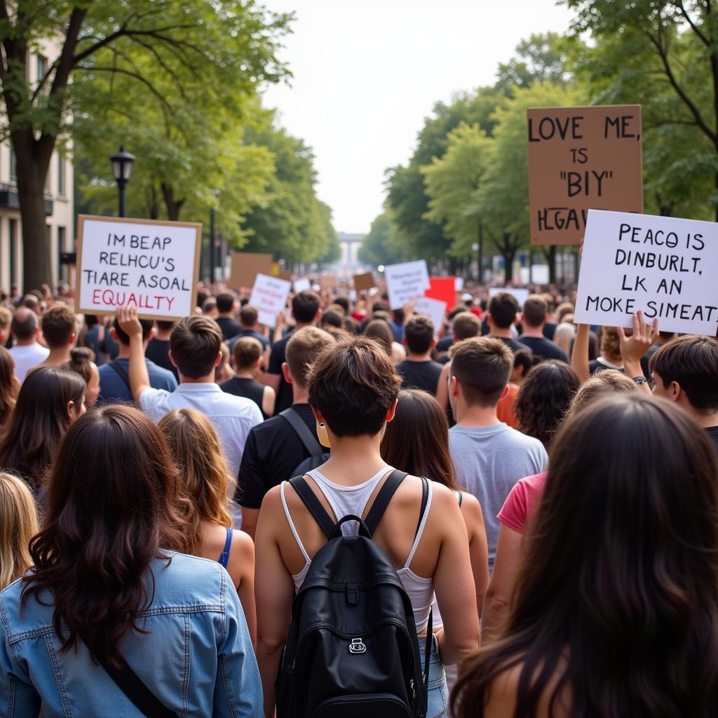 Peaceful Protest for Equality