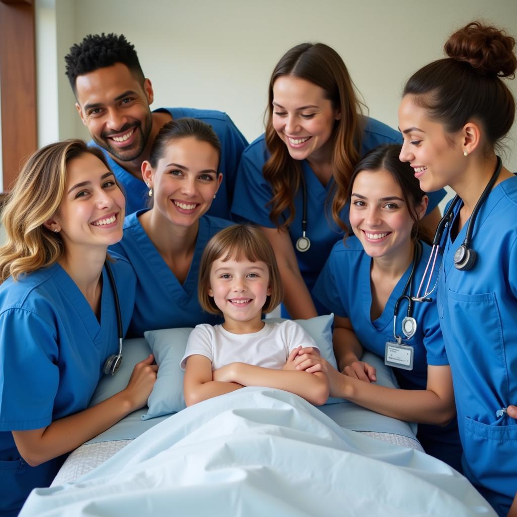 Team of medical professionals specializing in pediatric sedation.