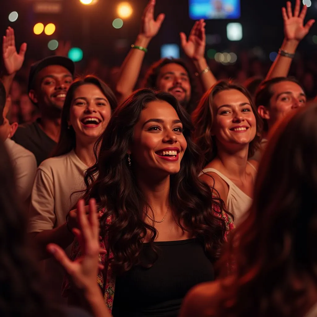 People from Different Cultures Enjoying Music Together