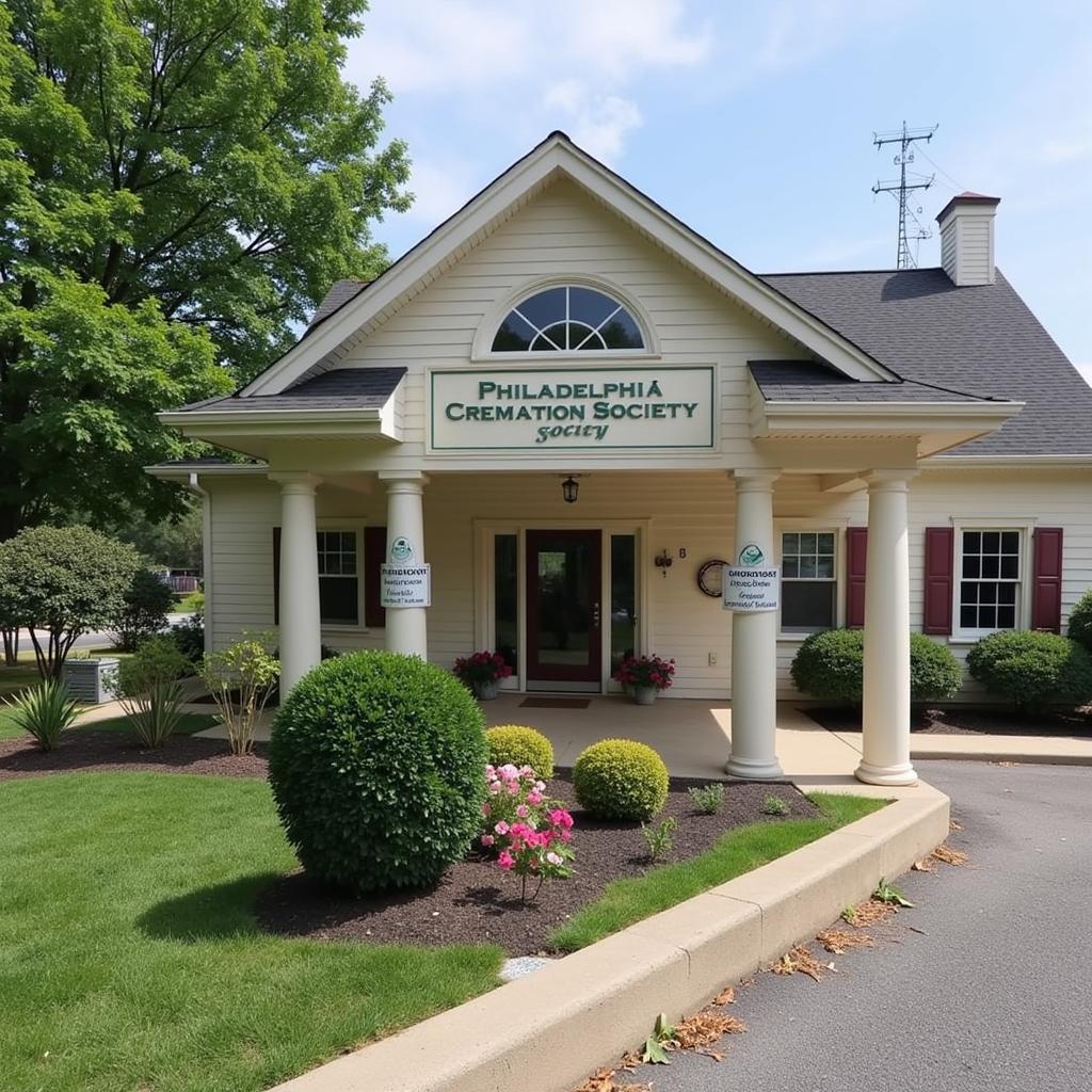 Exterior of Philadelphia Cremation Society