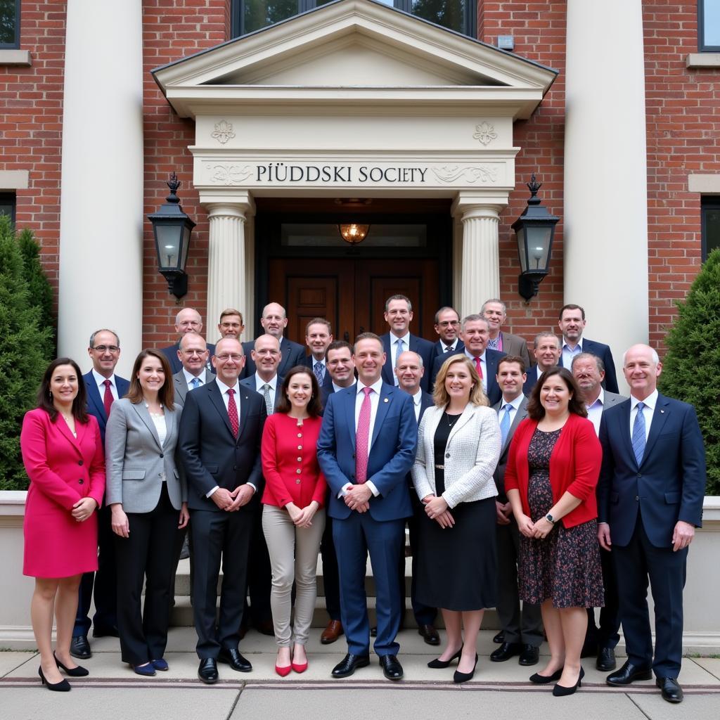 International Delegation at the Piłsudski Society