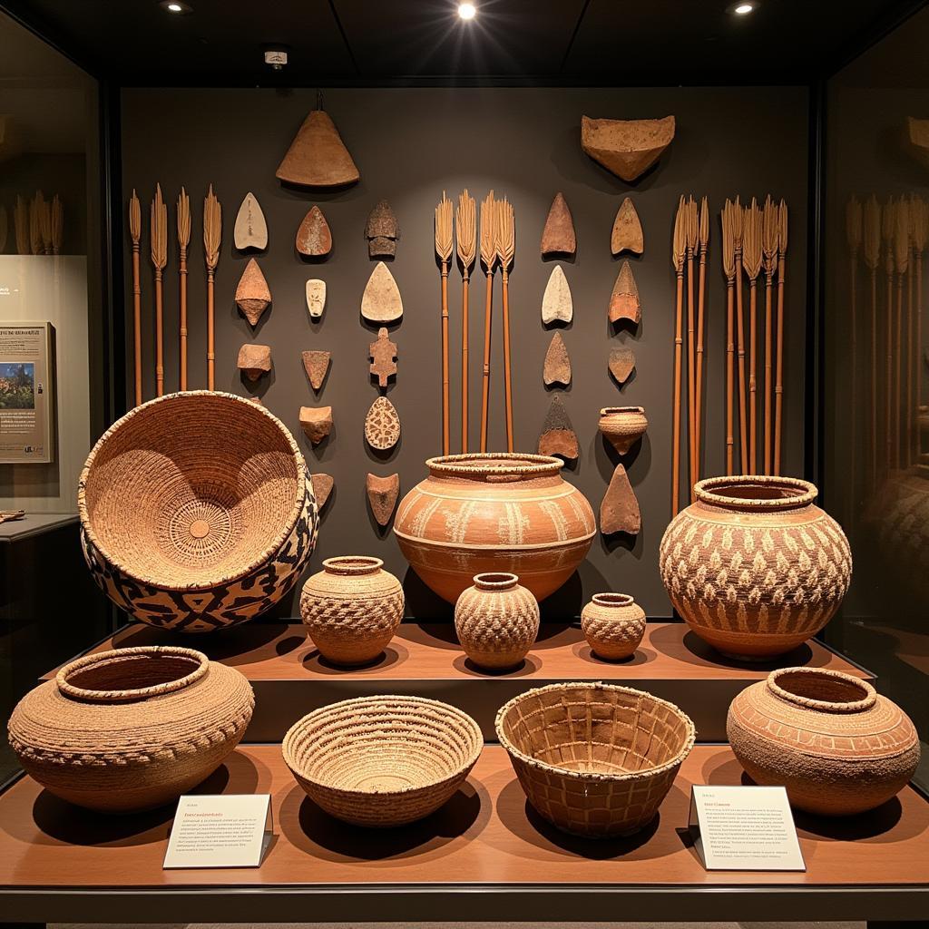 Pimeria Alta Museum Display of Indigenous Artifacts