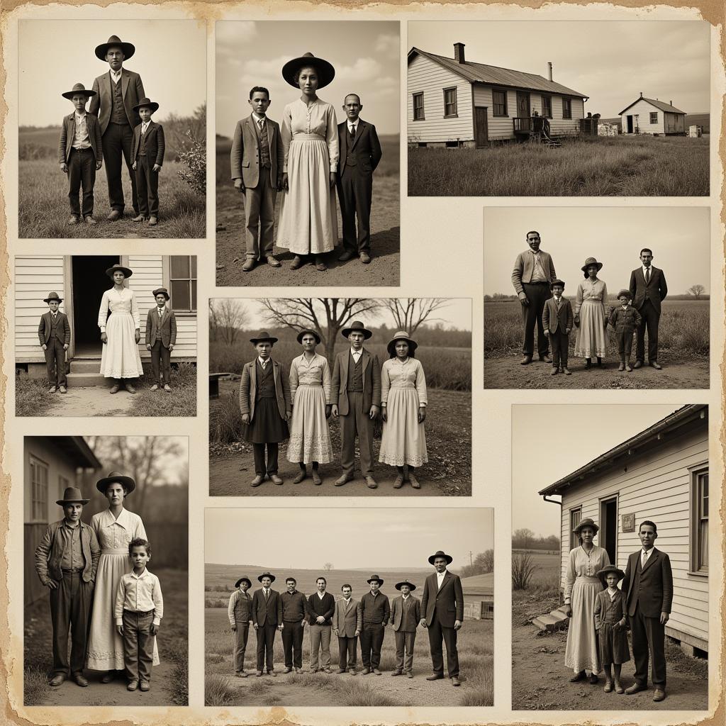 Black and White Photographs of Pioneer Families at the Pimeria Alta Museum