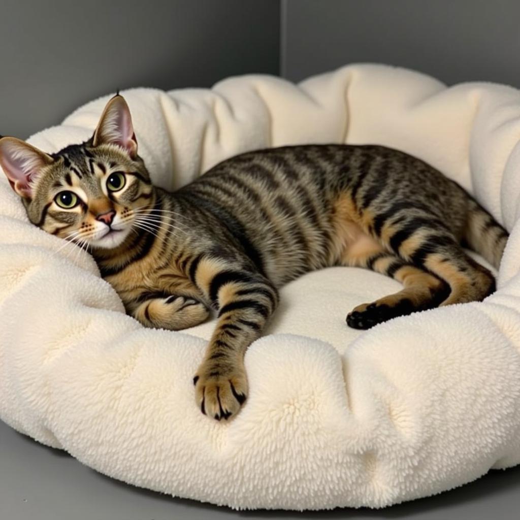 Cat awaiting adoption at Portage County Humane Society