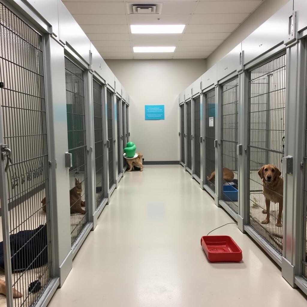 Spacious and clean kennels at the Prattville AL Humane Society