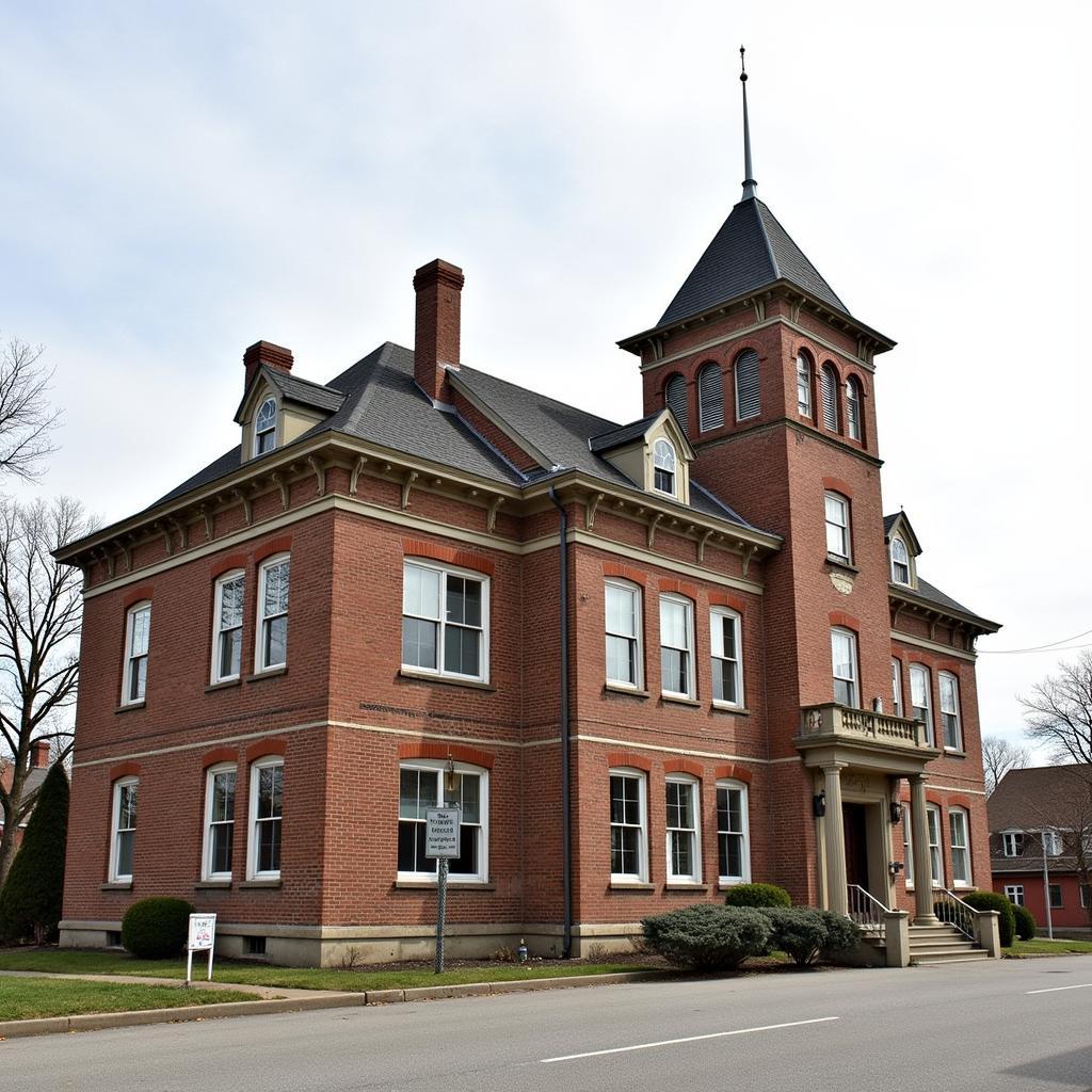 The stately Preble County Historical Society building, a testament to the past.