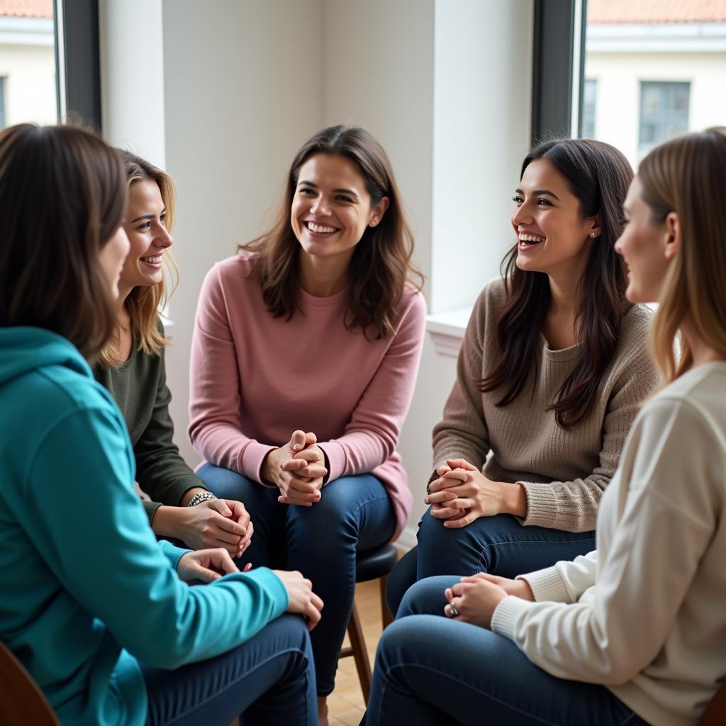 People engaging in open dialogue