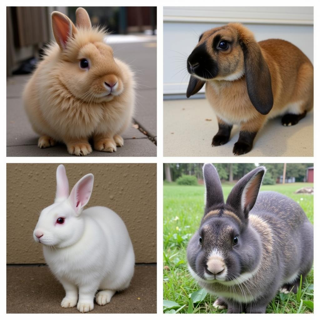 Various rabbit breeds available for adoption at the Colorado House Rabbit Society