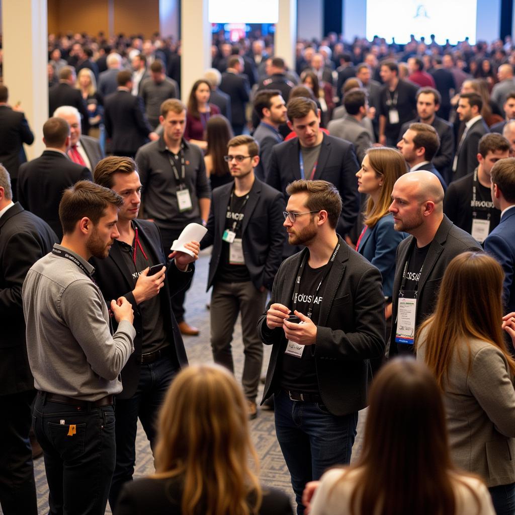 Researchers Attending a Radiation Research Conference