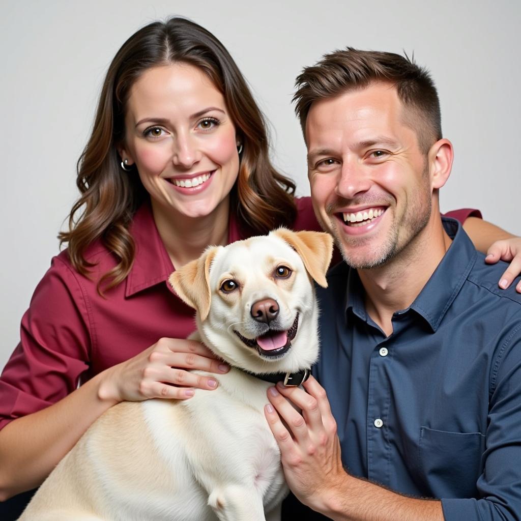 Happy Family with Adopted Dog from Raleigh County Humane Society