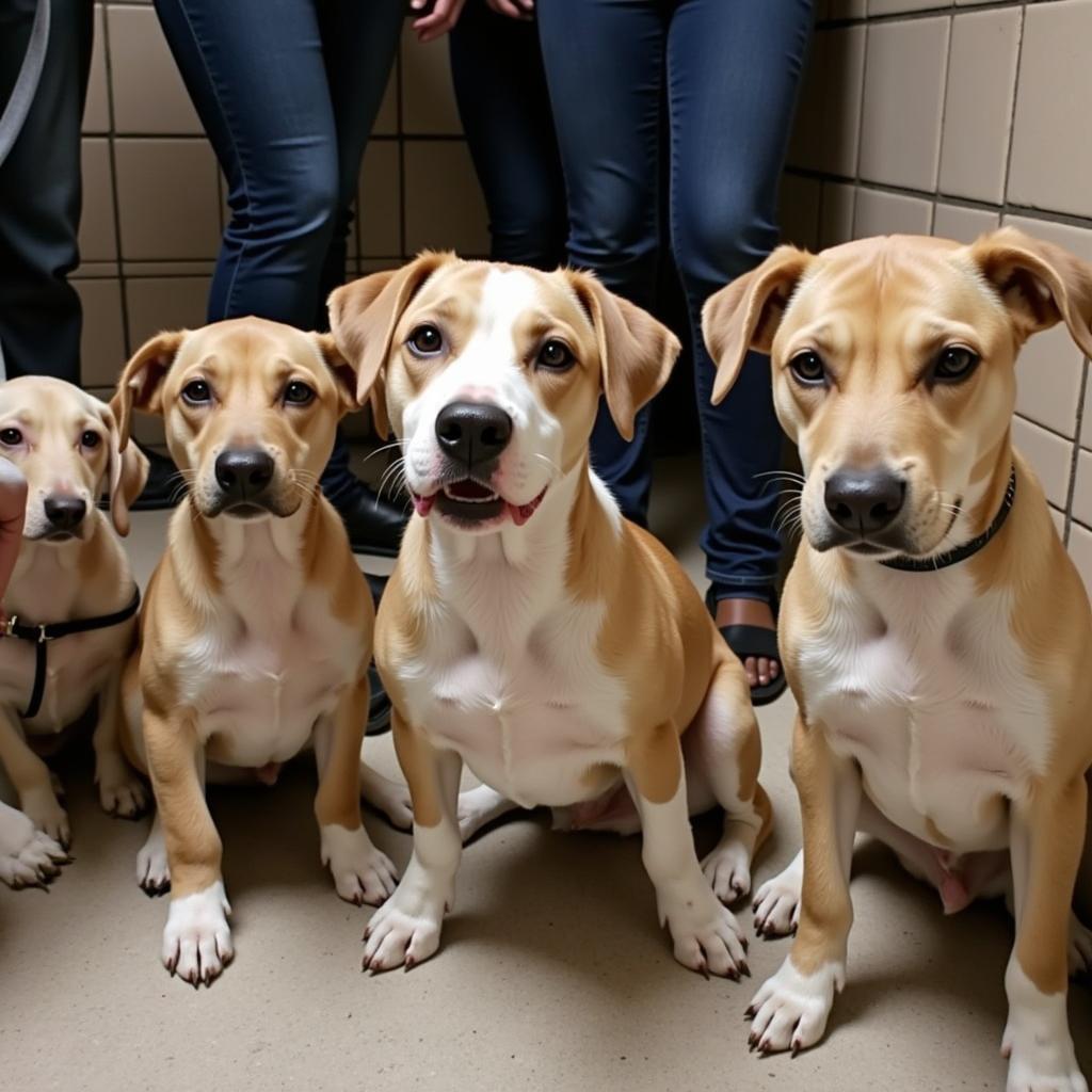 Dogs awaiting adoption at Raleigh County Humane Society