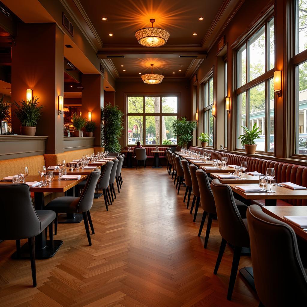 Elegant dining room at Rare Society Mill Creek