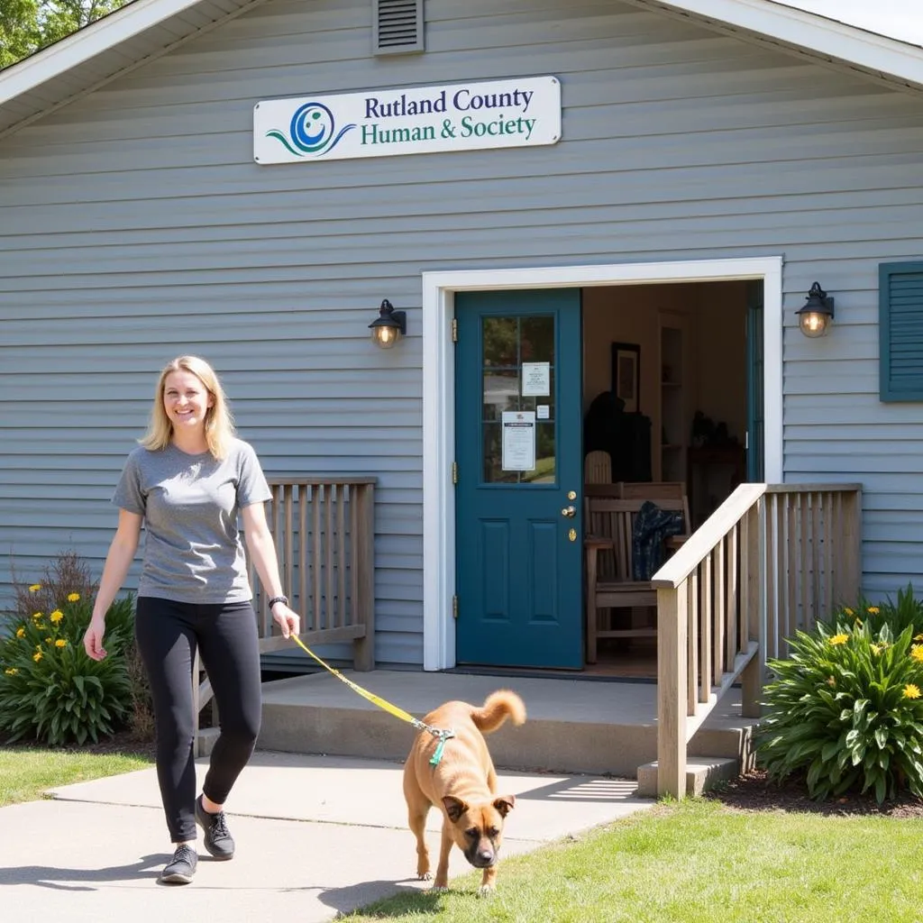 Dog walking volunteer at RCHS