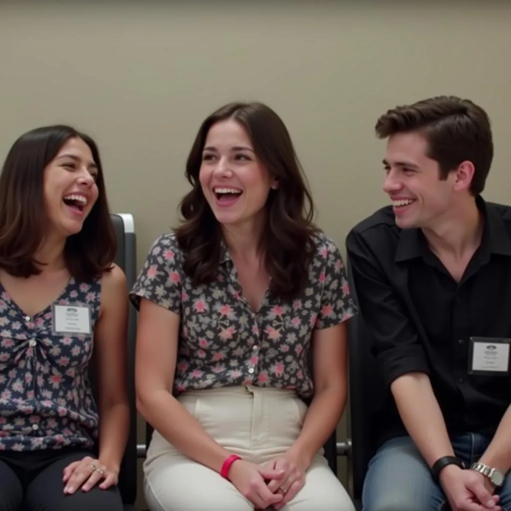 A still from Red Band Society showing the main characters laughing together.