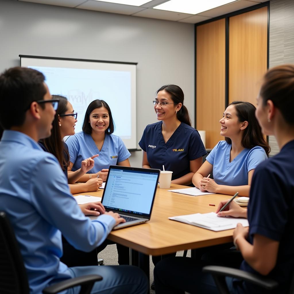 Redwood Dental Society members gathering for a professional development meeting.