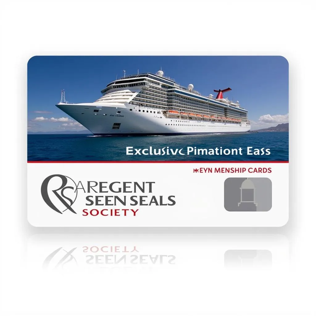 Regent Seven Seas Society Membership Card