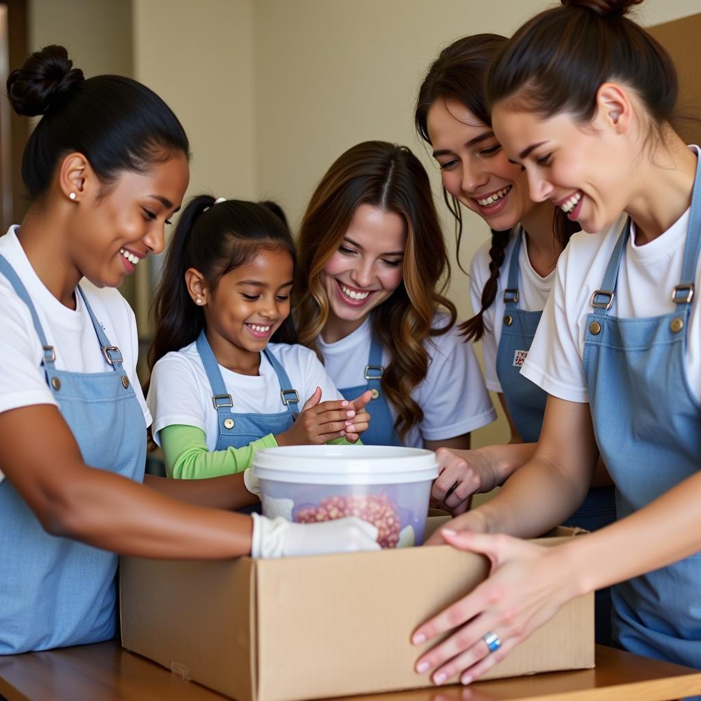 Relief Society Volunteers in Action