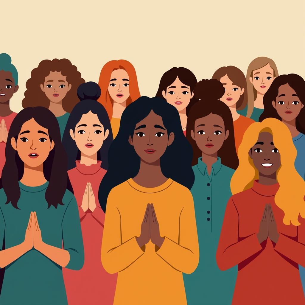 Women finding peace through prayer