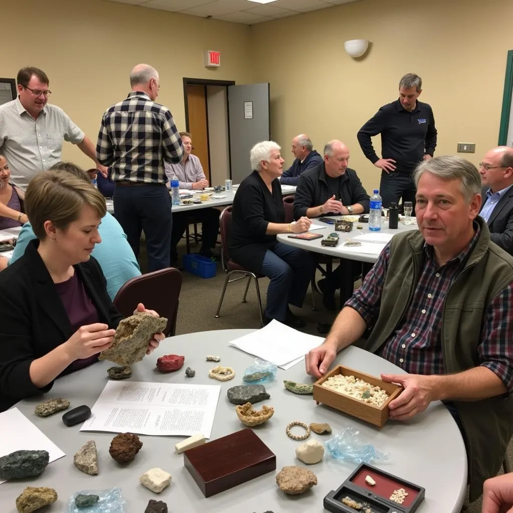 Members of the Reno Gem and Mineral Society at a meeting