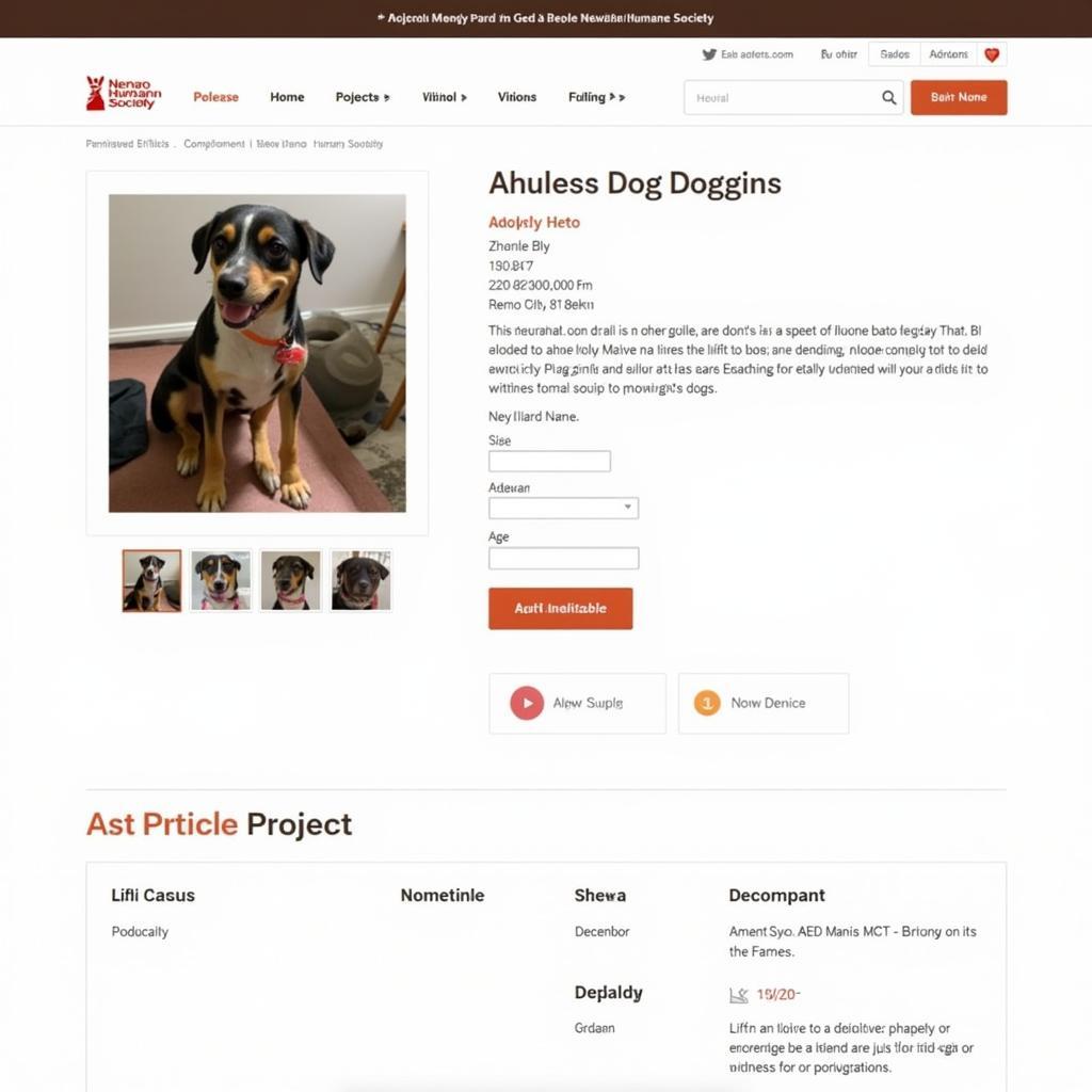 Dog Adoption Profile