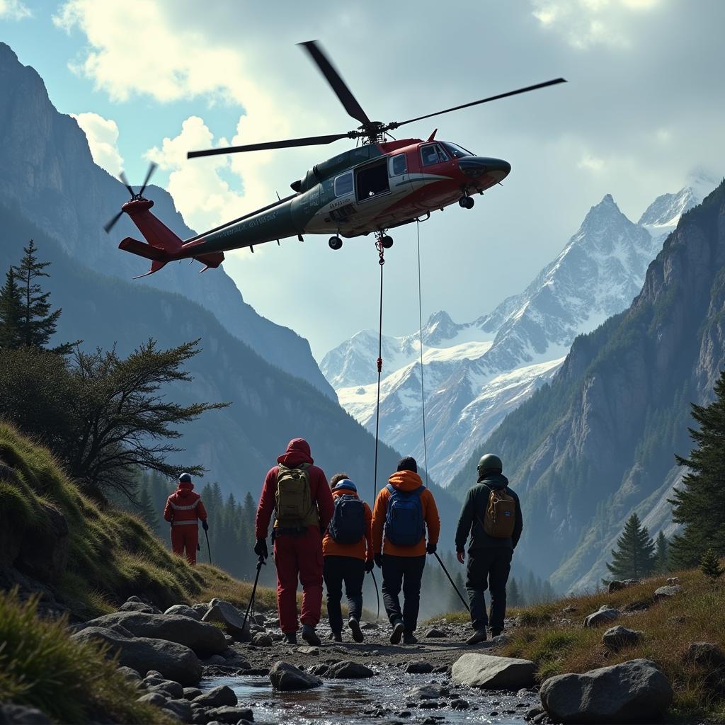 Helicopter Rescue of the Andes Survivors