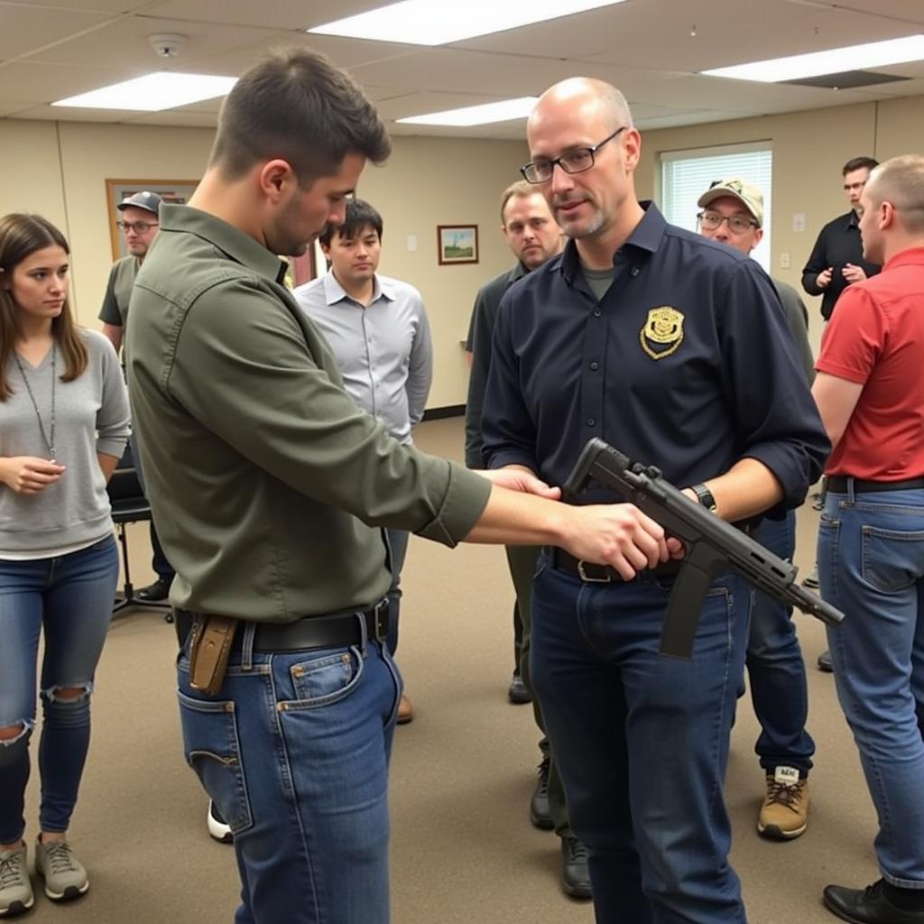 Image of a responsible gun ownership training session