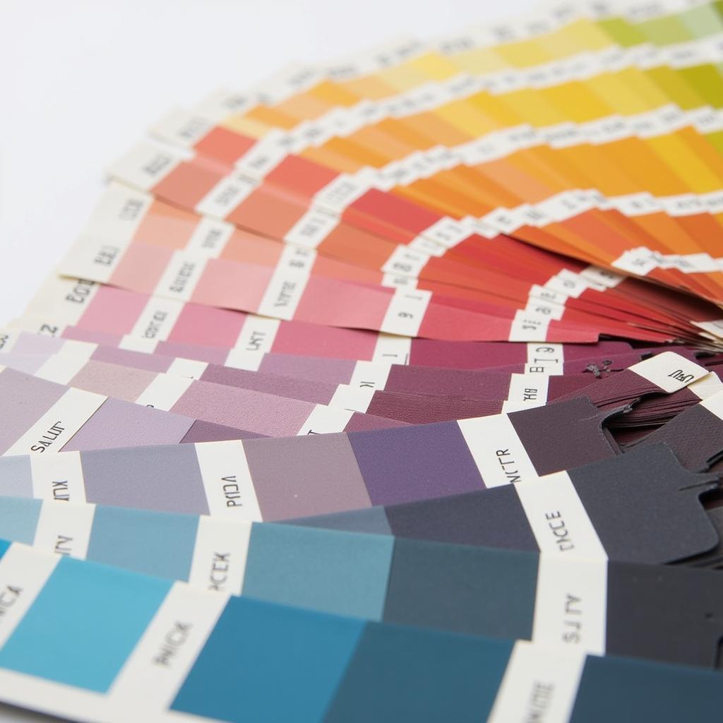 The iconic fan-shaped RHS Colour Chart