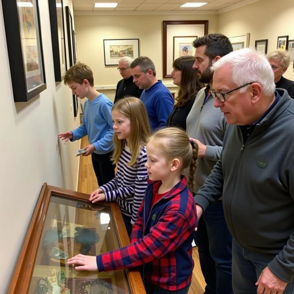 Visitors Exploring Exhibits at Richfield Historical Society