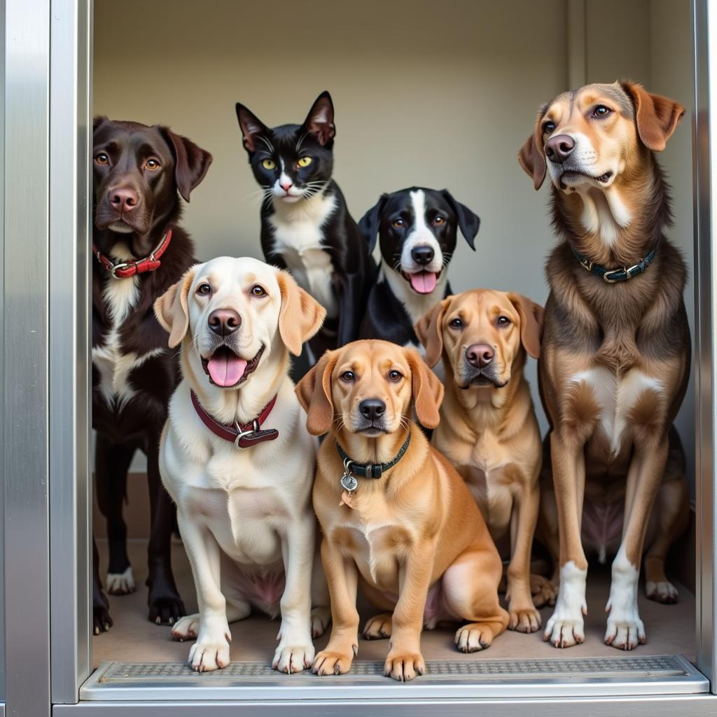 Dogs and cats awaiting adoption at Rio Rancho Humane Society