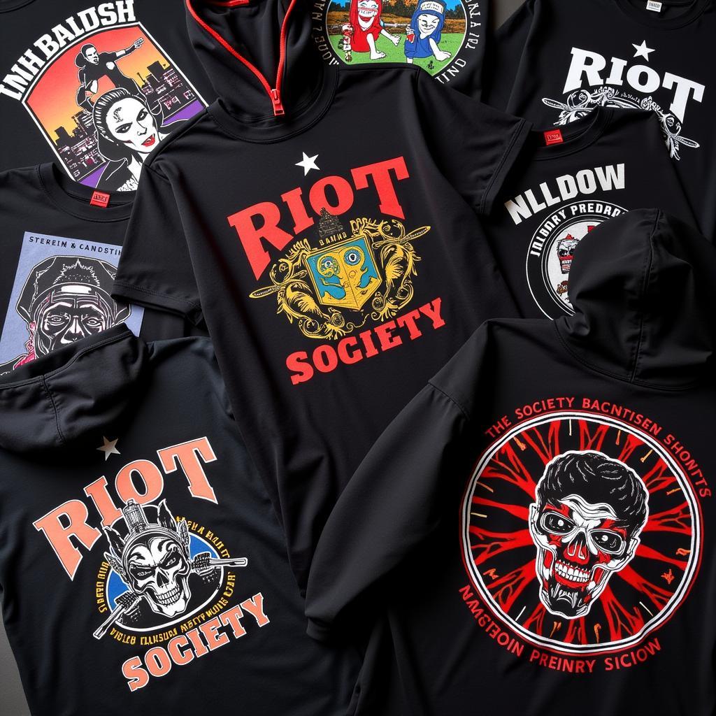 Riot Society Clothing: A Pile of Graphic T-shirts and Hoodies