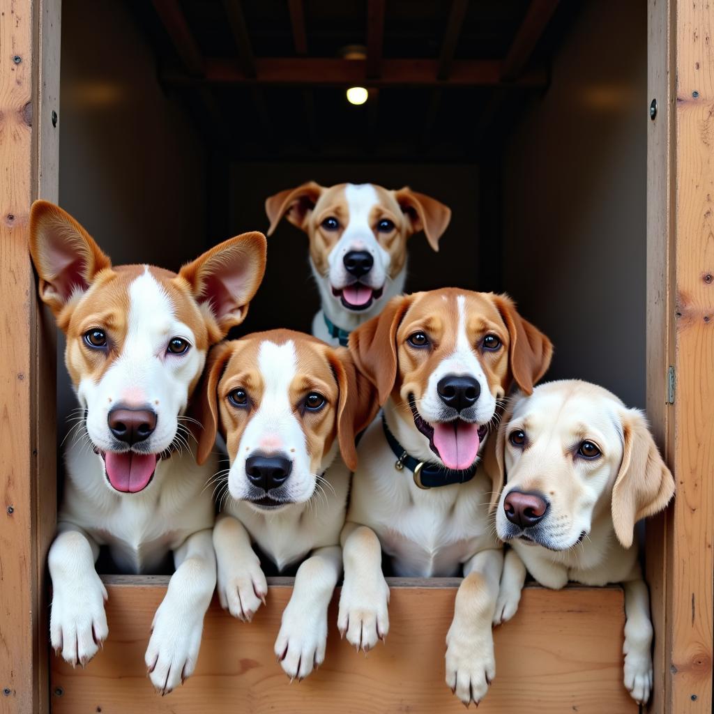 Dogs awaiting adoption at Roane County shelter