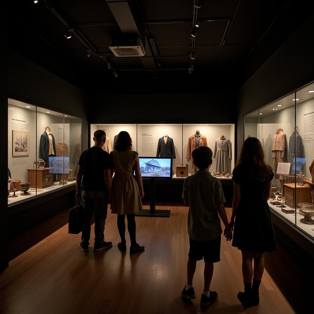 Interactive exhibit inside the Rock County Historical Society Museum