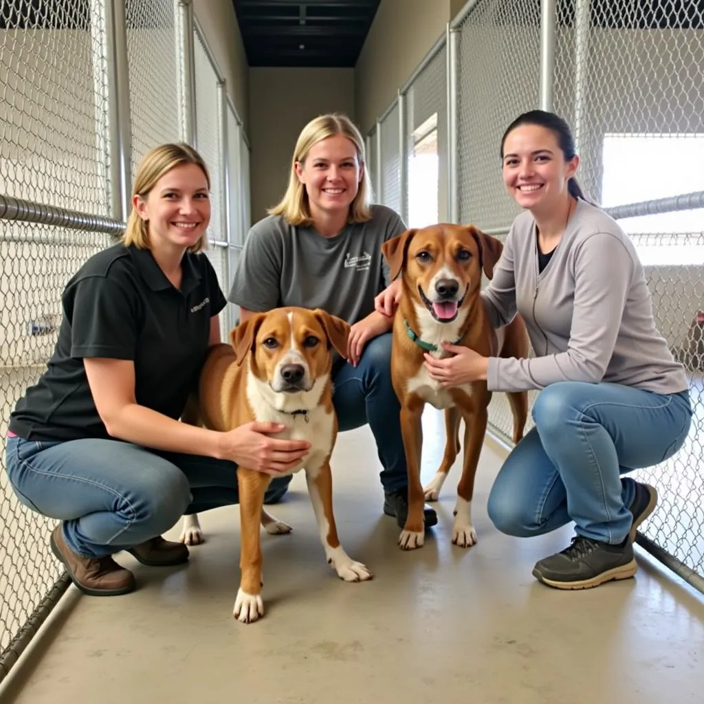 Volunteers at the Rock Springs Humane Society