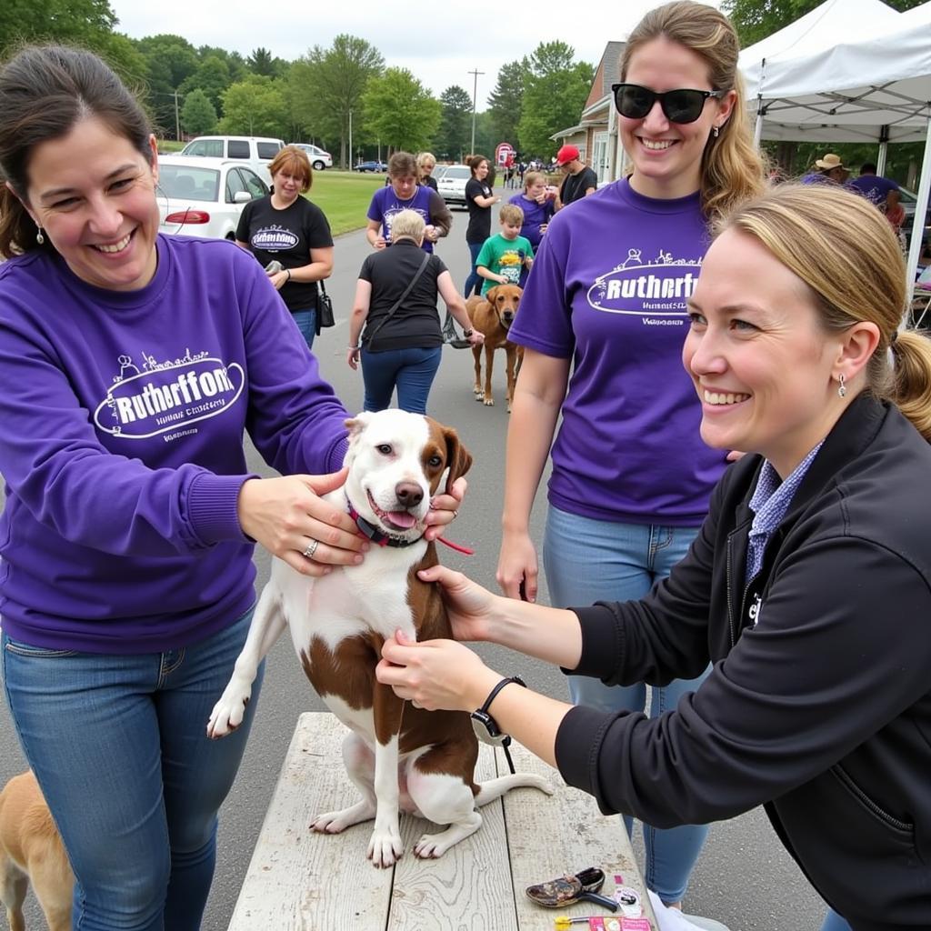 Volunteers Connecting with the Community