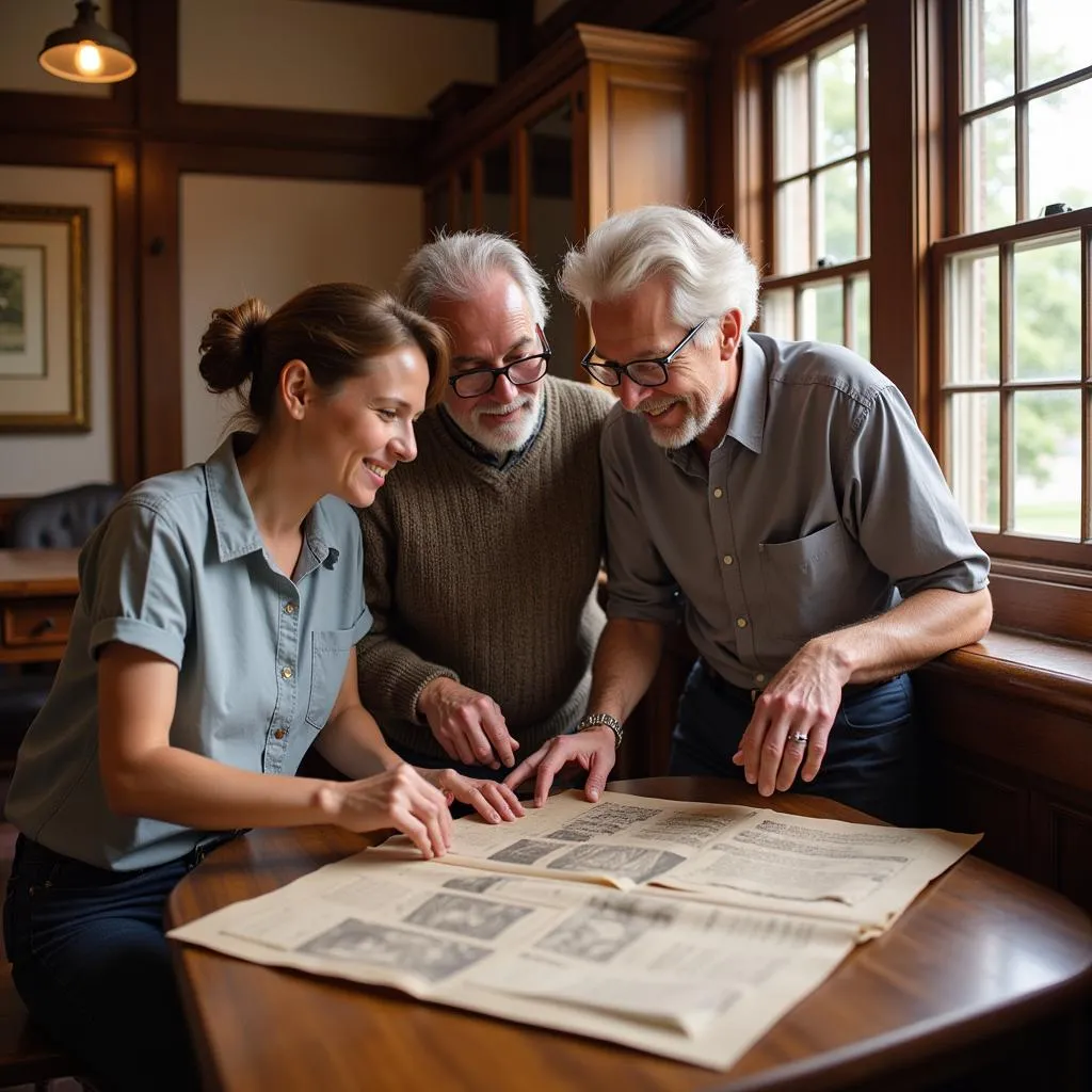 Volunteers at the Saint Charles Historical Society