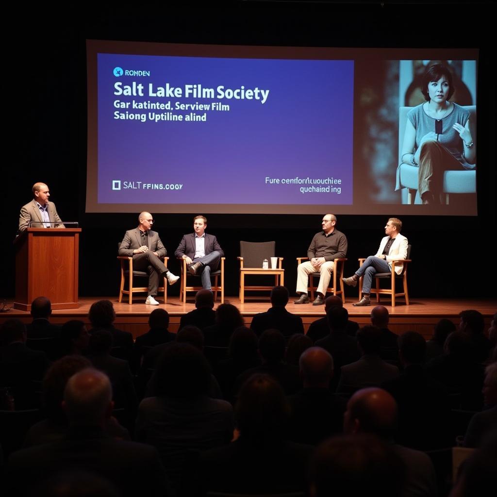 A panel discussion at the Salt Lake Film Society