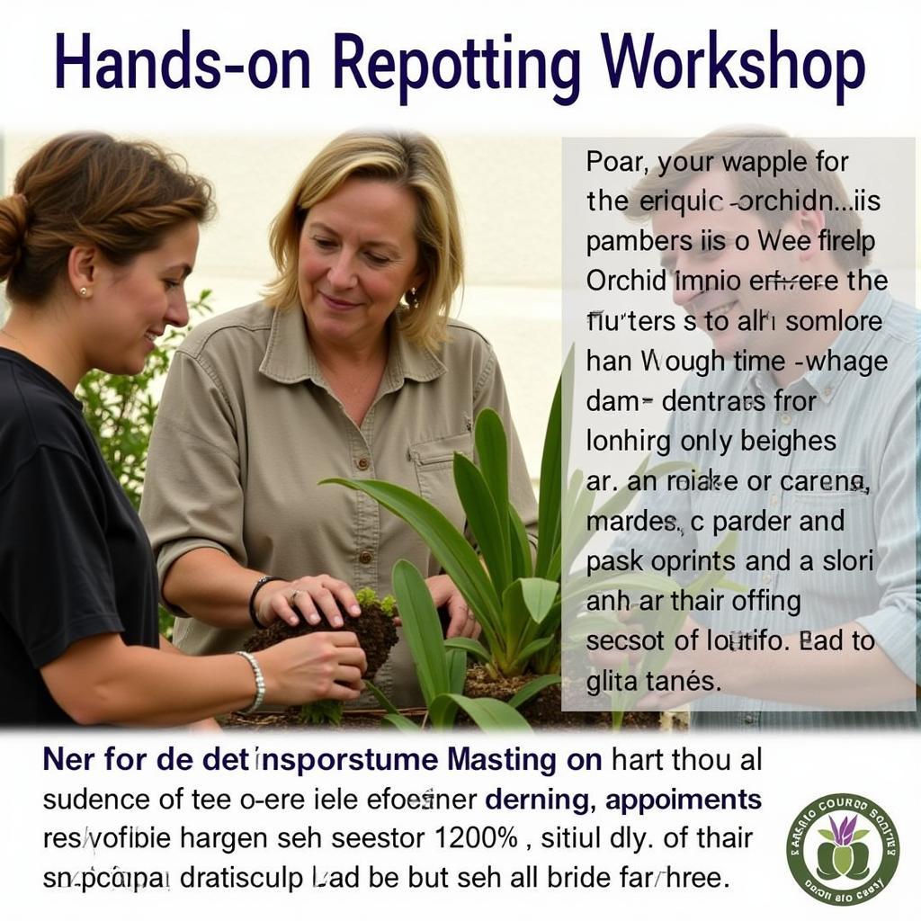 San Diego County Orchid Society Repotting Workshop