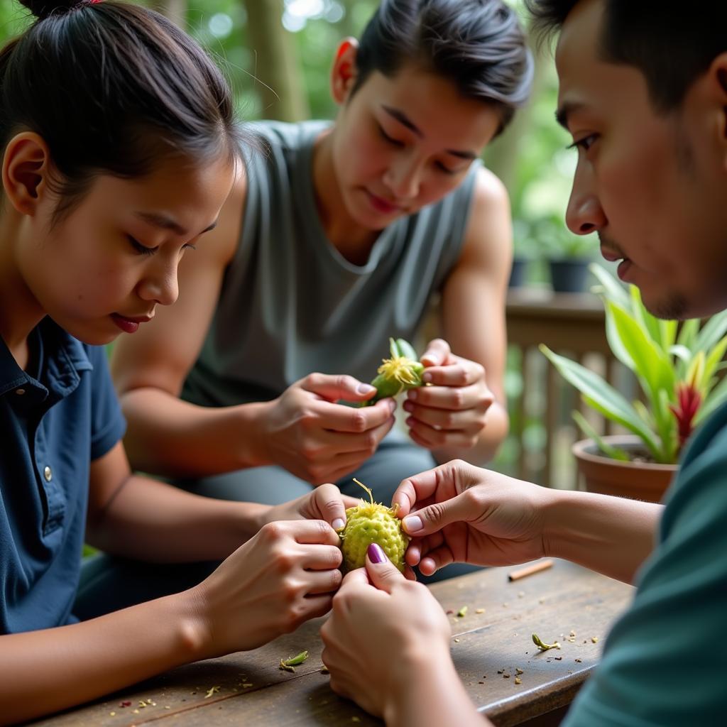 Hands-on plumeria grafting workshop at the San Diego Plumeria Society