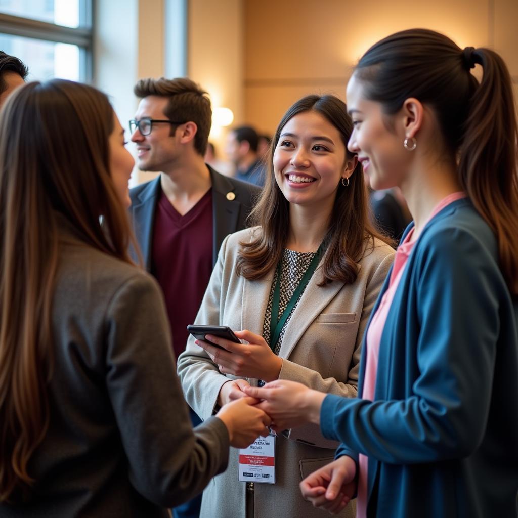 SASE Conference - Diverse Group of Students Networking